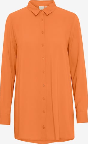 Camicia da donna di ICHI in arancione: frontale