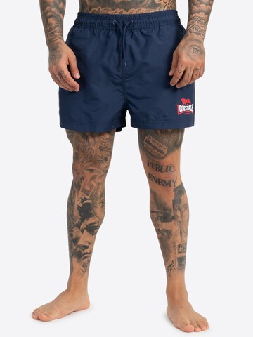 LONSDALE Regular Beachshorts  'KILSTAY' in Blau: Vorderseite