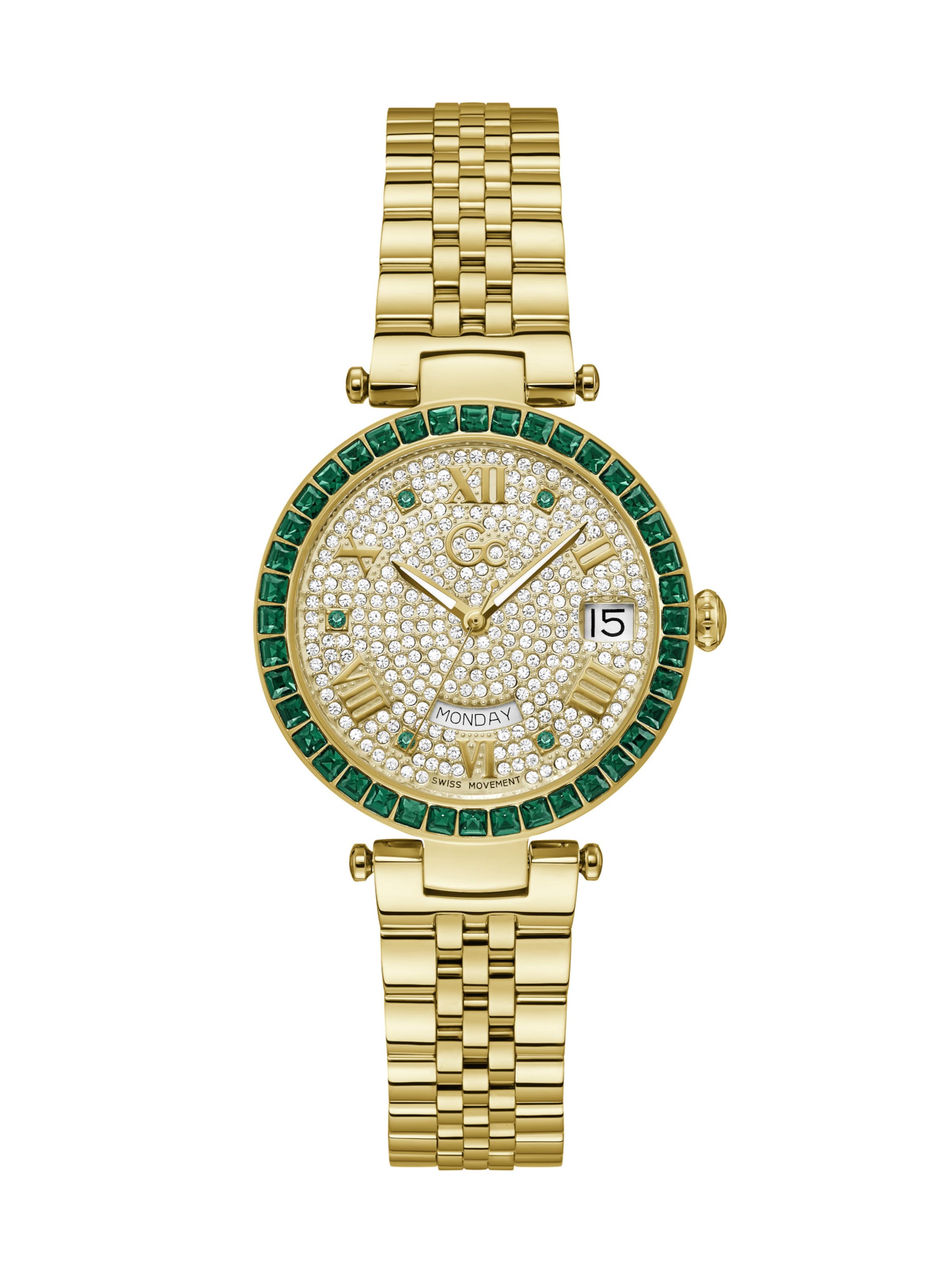 Gc Analoguhr 'Gc Flair' in Gold: Vorderseite