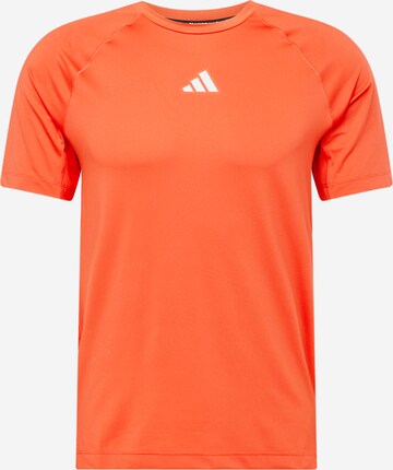 ADIDAS PERFORMANCE Functioneel shirt 'GYM+' in Rood: voorkant