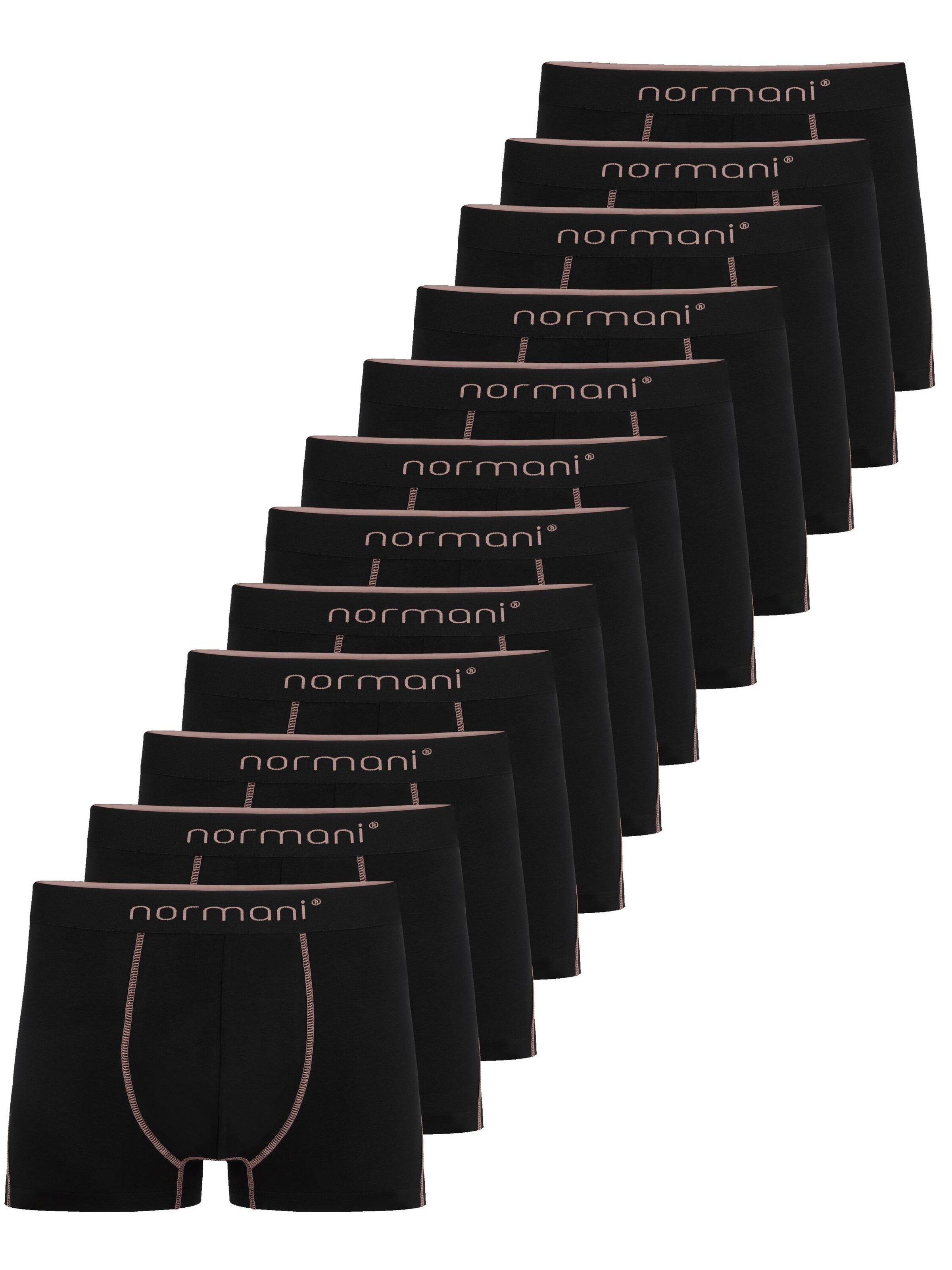 Boxers normani en noir : devant