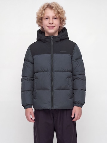 Jack & Jones Junior Winterjacke in Grau: Vorderseite