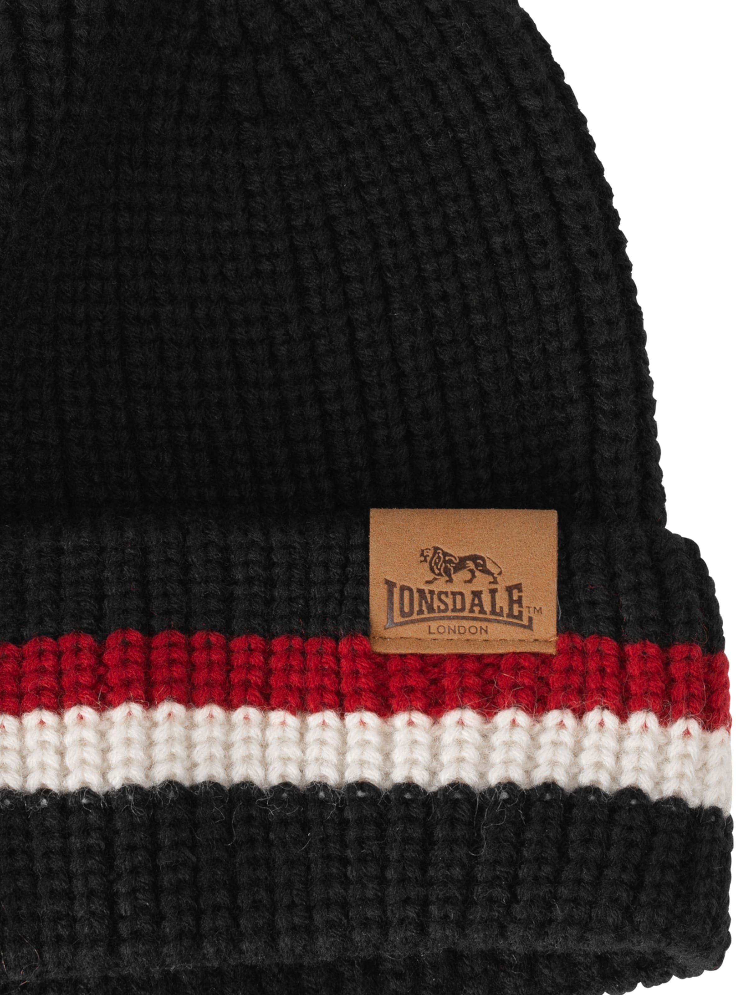 LONSDALE Müts 'Butleigh', värv must