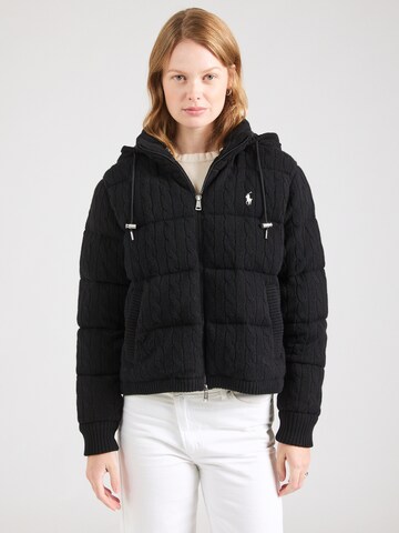 Polo Ralph Lauren Tussenjas in Zwart: voorkant