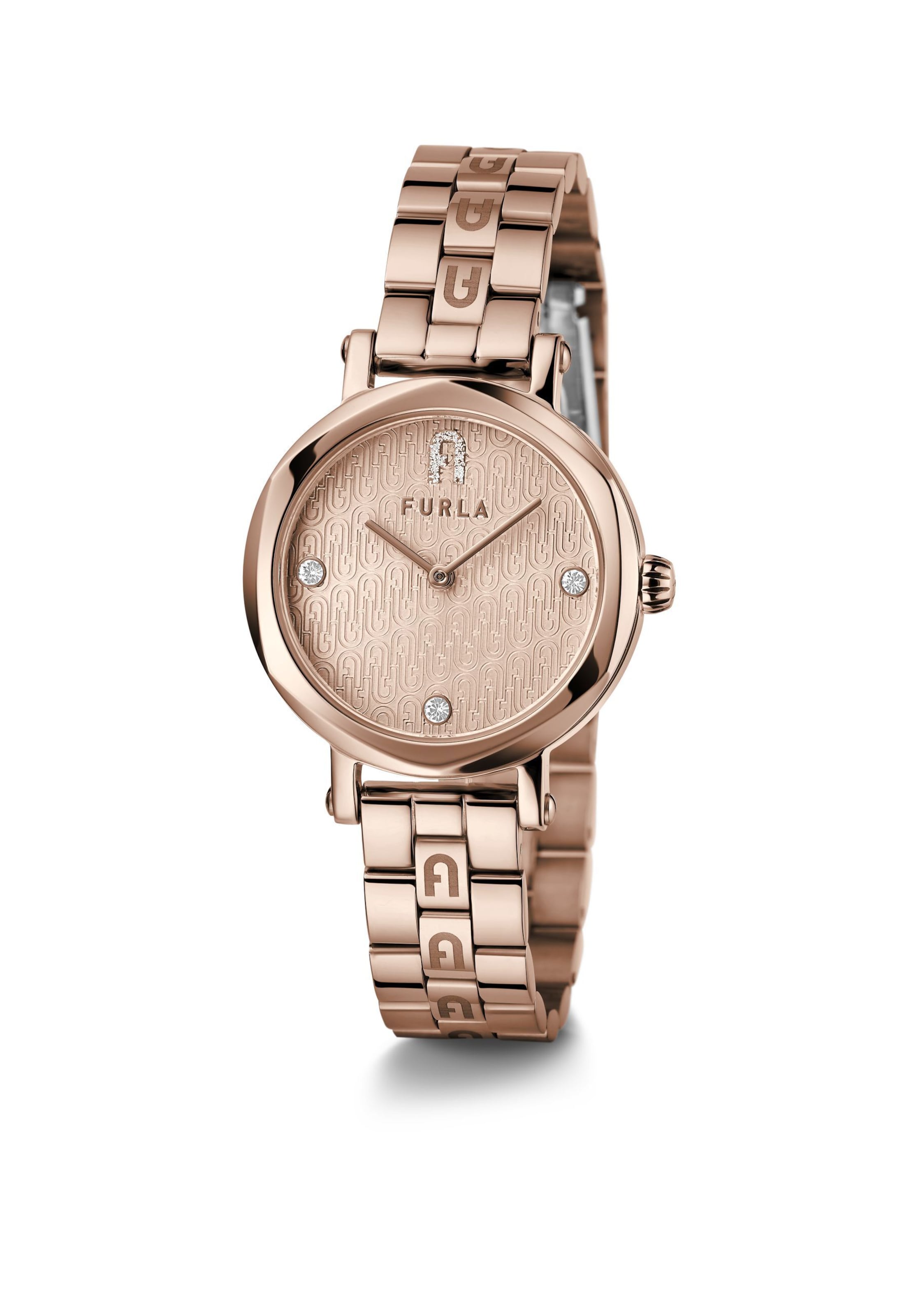 FURLA Analoguhr in Gold: Vorderseite
