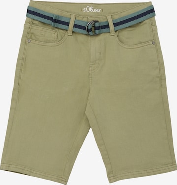 Coupe slim Pantalon s.Oliver en vert : devant