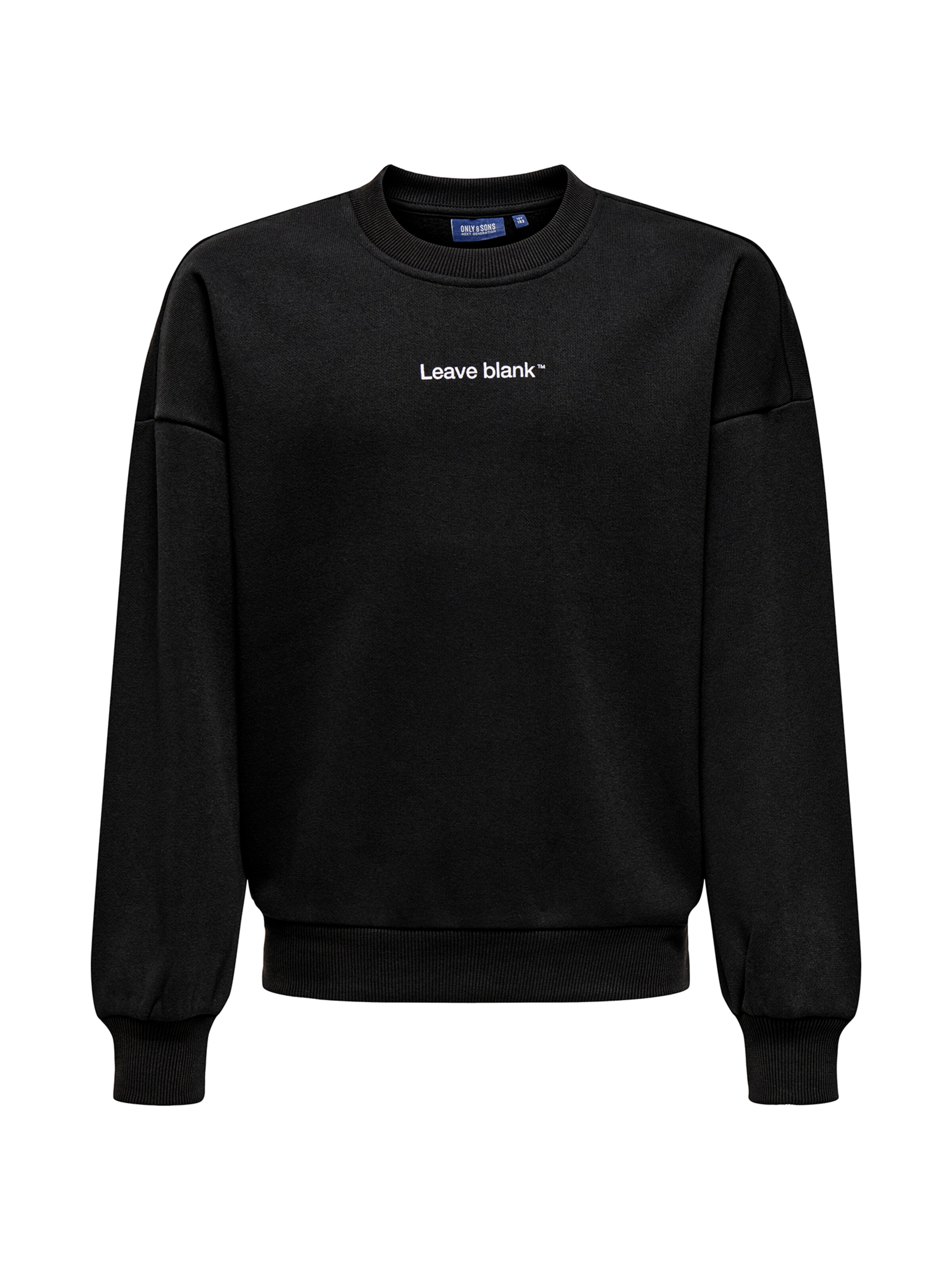 Sweat 'OSJTYSON' Only & Sons Junior en noir : devant