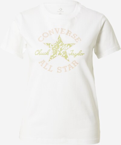CONVERSE T-Shirt 'Chuck Taylor' in hellgrün / rosa / weiß, Produktansicht
