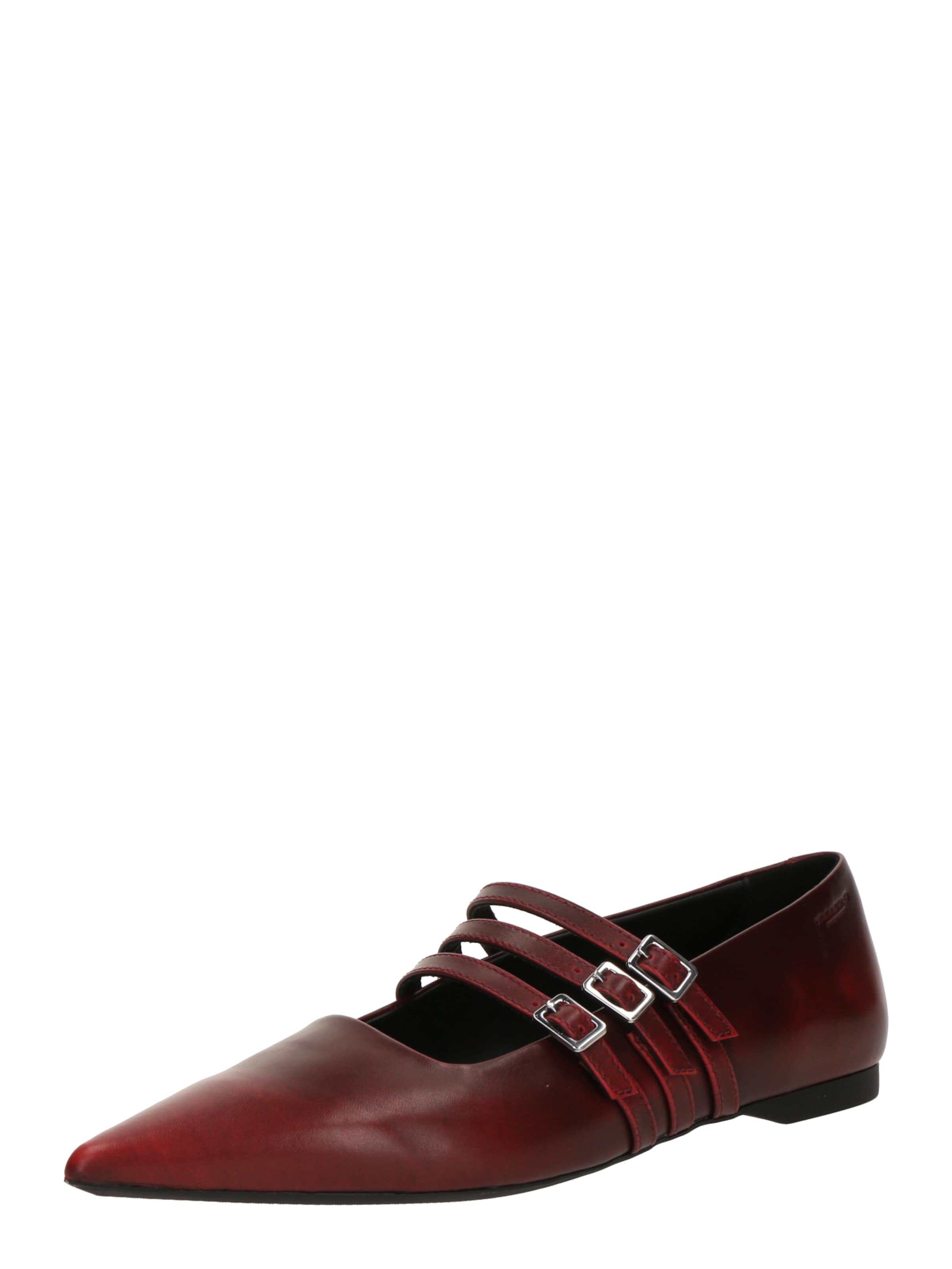 VAGABOND SHOEMAKERS Ballerinasko med rem 'HERMINE' i brun: forside