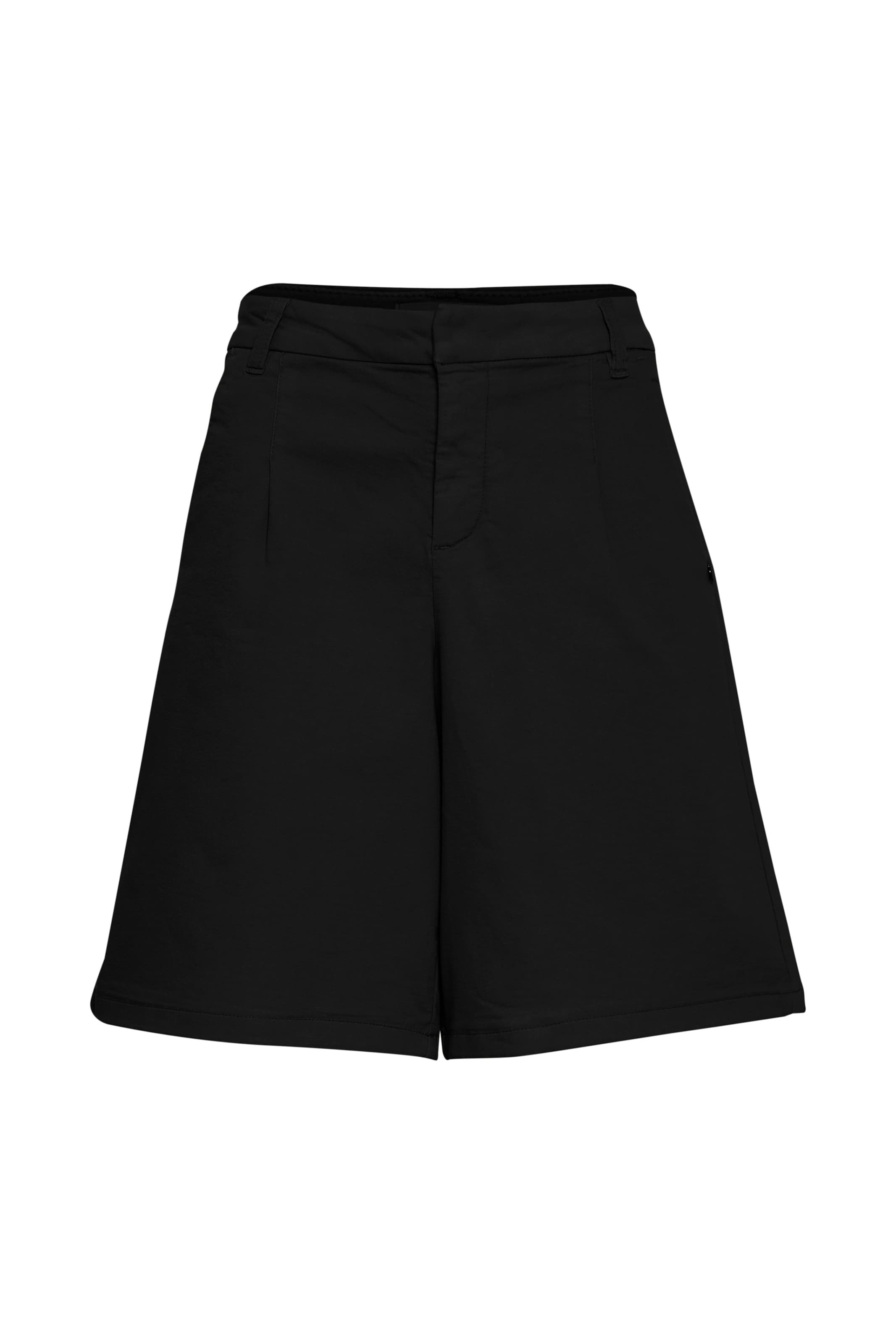 PULZ Jeans Wide Leg Hose 'ROSITA' in Schwarz: Vorderseite