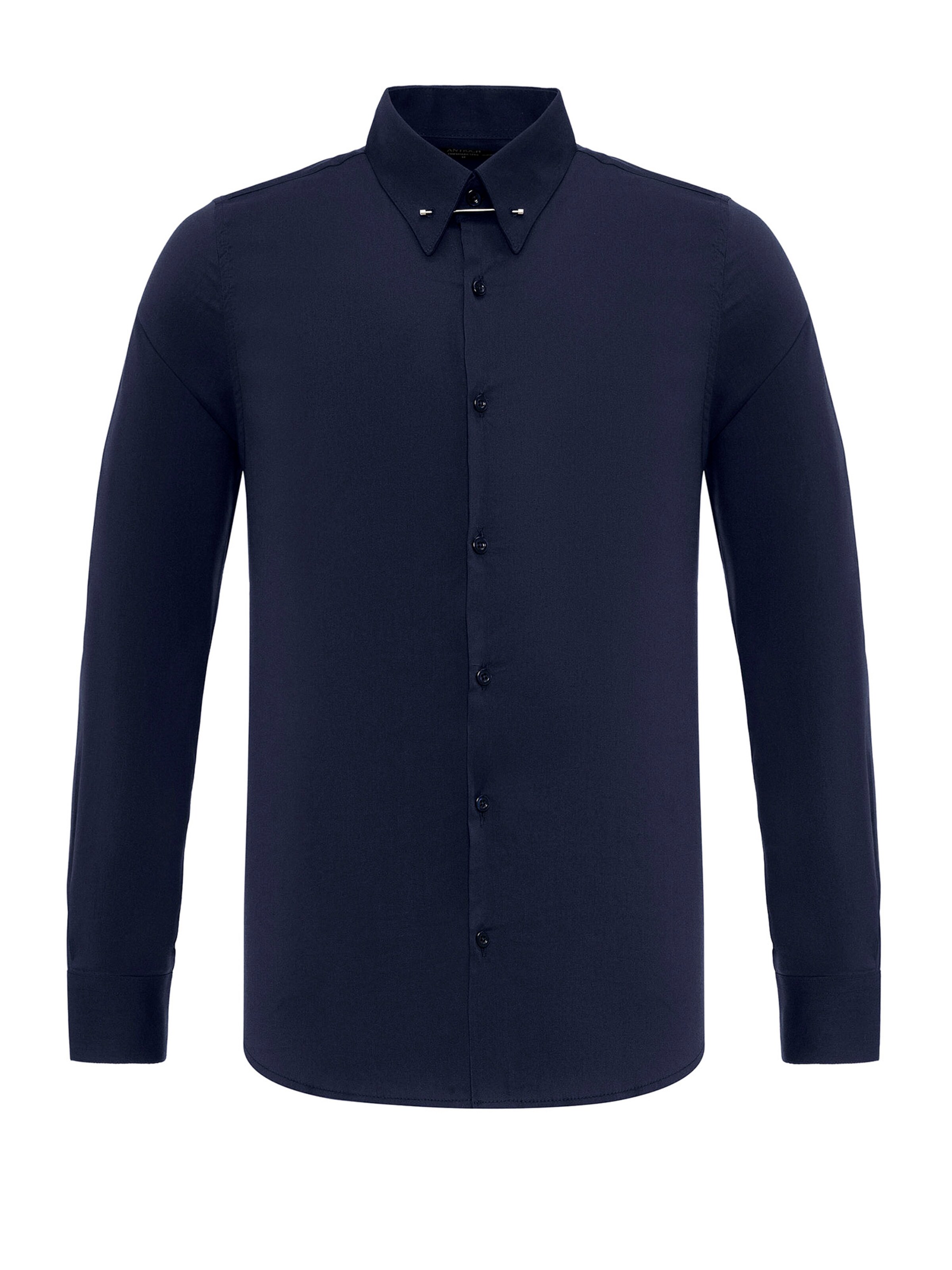 Antioch Slim fit Srajca | modra barva: sprednja stran