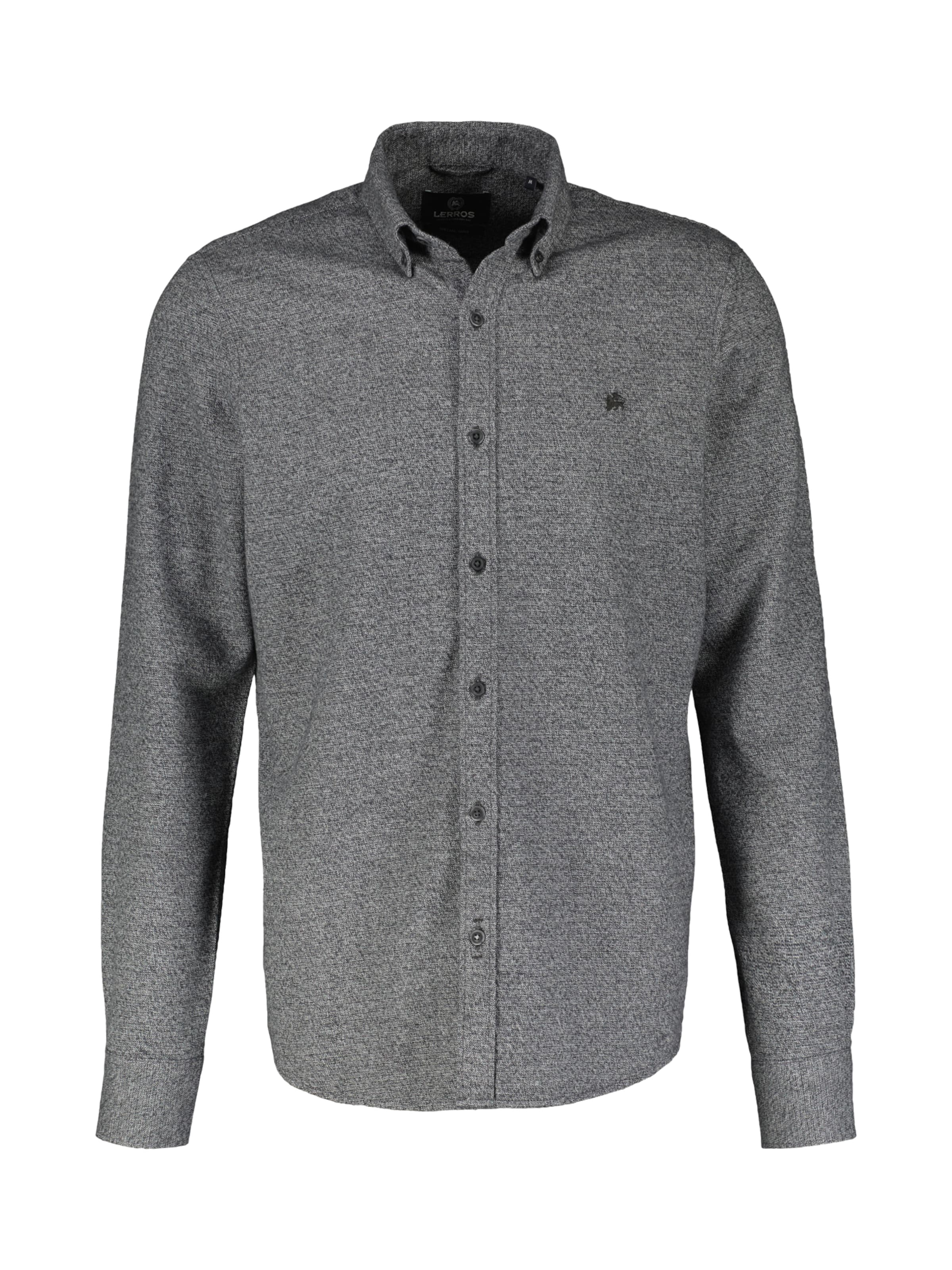 LERROS Regular fit Button Up Shirt in Grey: front
