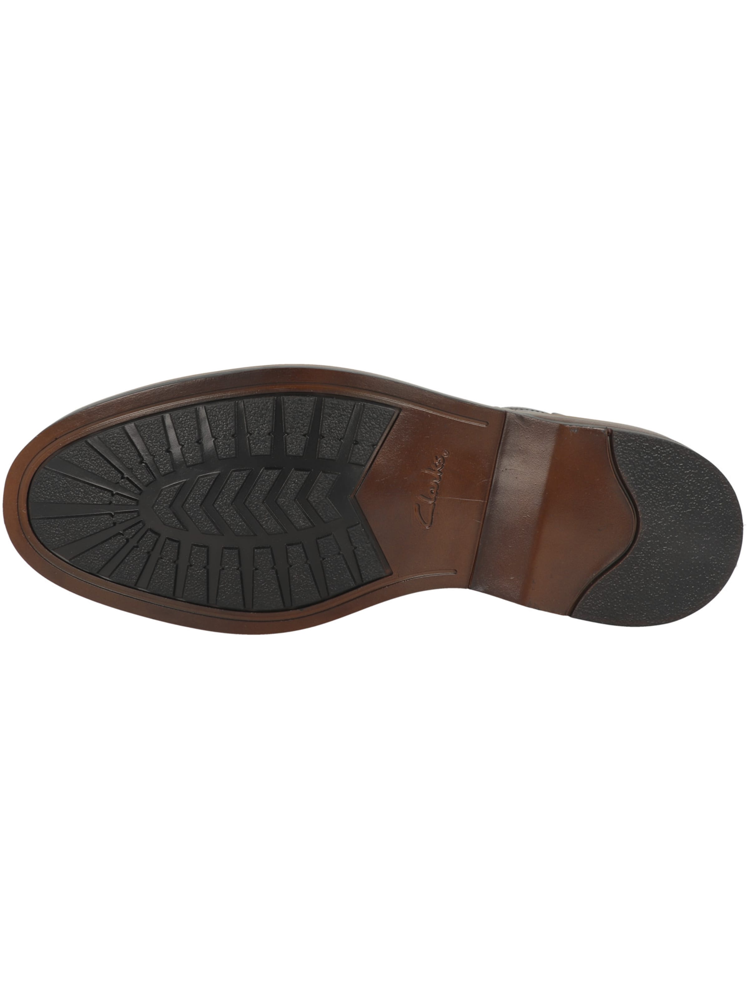 CLARKS Lace-Up Boots 'Aldwin Cap' in Brown