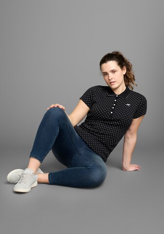 KangaROOS Poloshirt in Schwarz