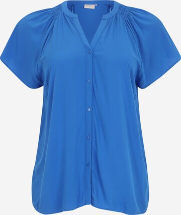 ONLY Carmakoma Blouse 'KRIA' in Blauw: voorkant