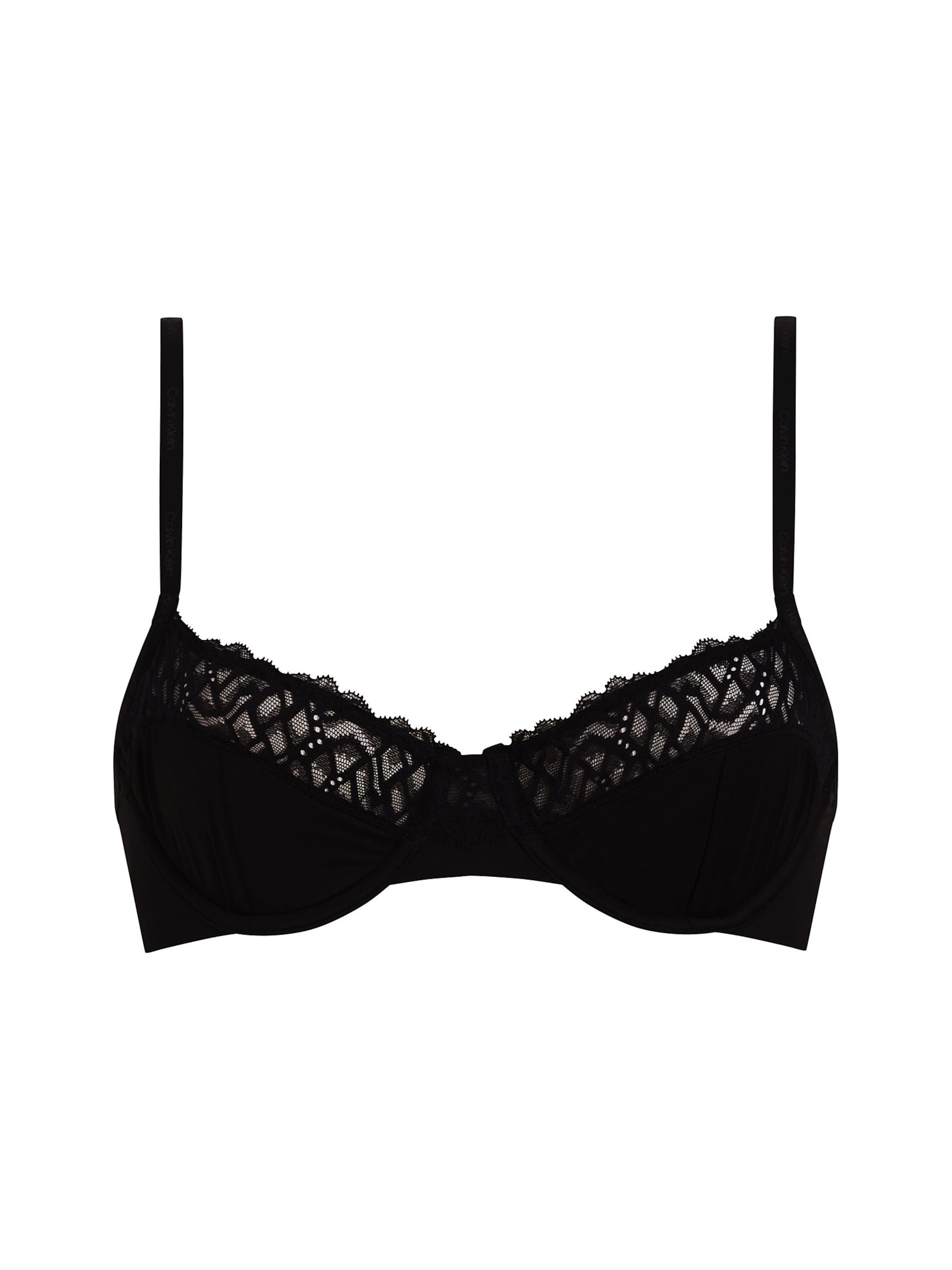 Calvin Klein T-shirt Bra 'Demi' in Black: front