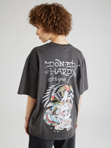 Ed Hardy Shirt in Grey: front