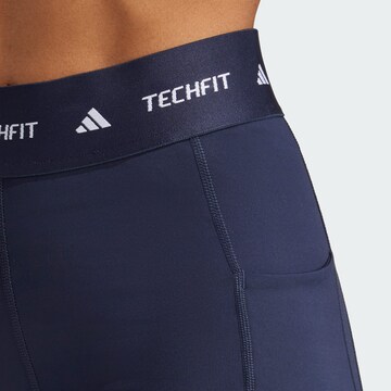ADIDAS PERFORMANCE Skinny Sports trousers 'Stash' in Blue