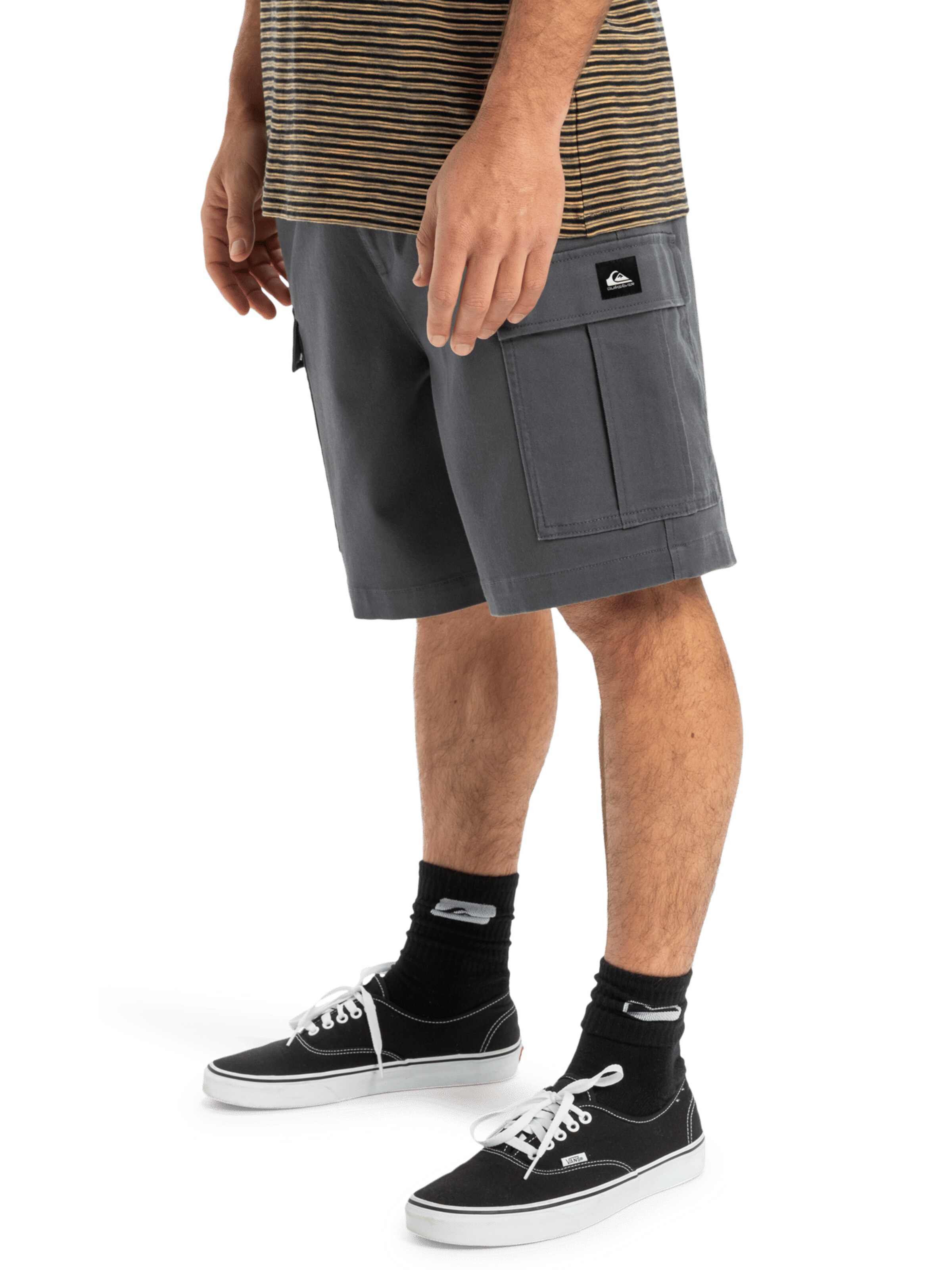 Loosefit Pantalon cargo 'Taxer 19' QUIKSILVER en gris