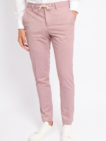 Suitable Slim fit Trousers with creases in Red