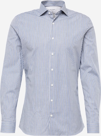 Coupe regular Chemise OLYMP en bleu : devant