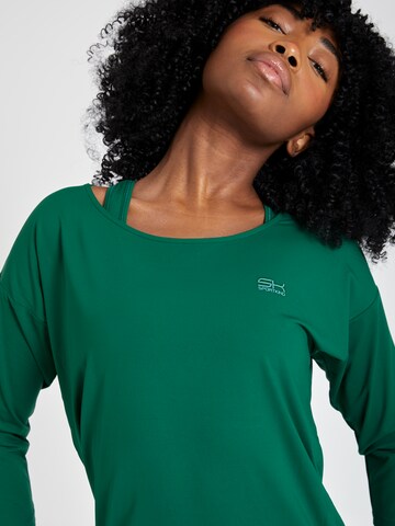 SPORTKIND Funktionsshirt '3/4 Loose Fit'‌‌‌‌‌‌‌‌‌ in Grün