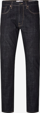 Coupe slim Jean 'LEON' SELECTED HOMME en bleu : devant