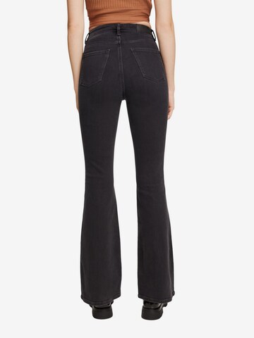 ESPRIT Flared Jeans in Schwarz