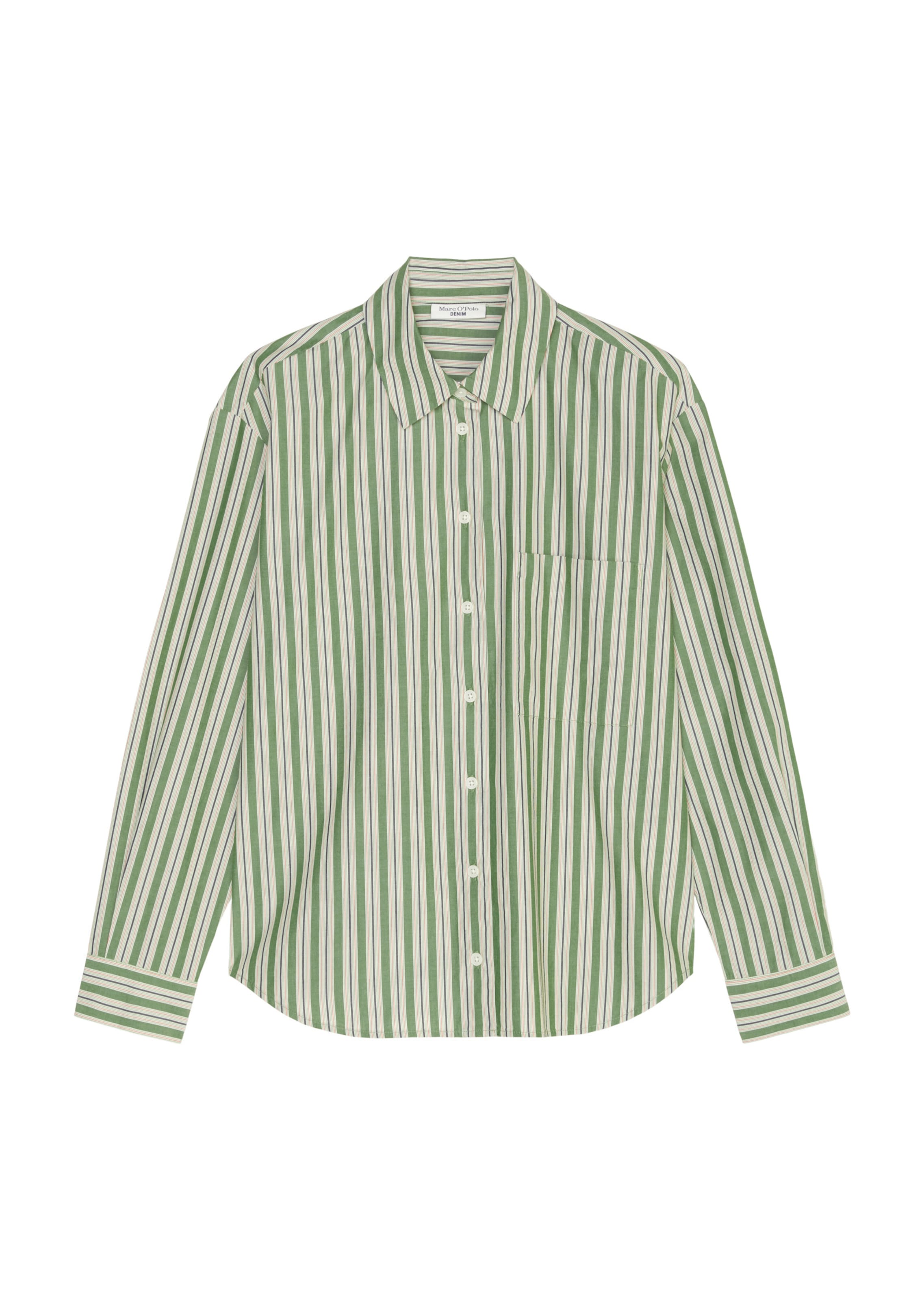 Marc O'Polo DENIM Bluse in Grün: Vorderseite