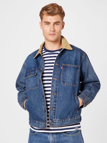 LEVI'S ® Overgangsjakke 'Levi's® Men's Sunset Trucker Jacket' i blå: forside