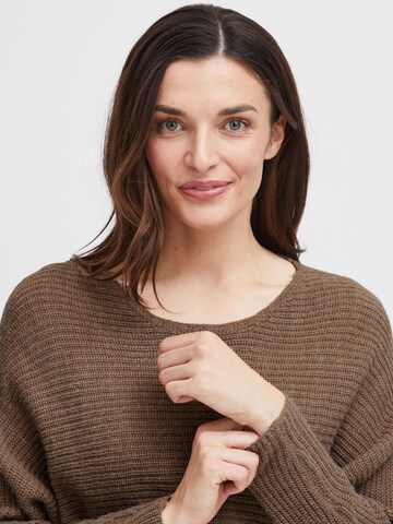 Pull-over ' ERETTA ' Fransa en marron
