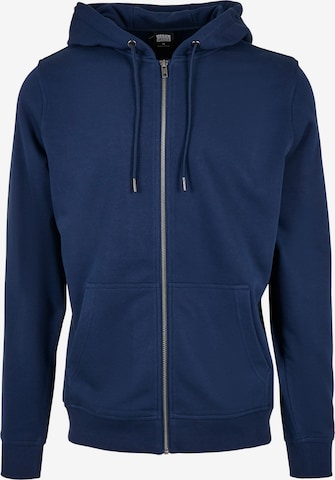 Urban Classics Sweat jacket in Blue: front