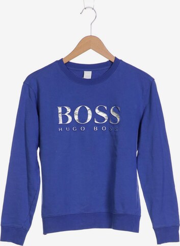 BOSS Sweatshirt & Zip-Up Hoodie in M in Blue: front