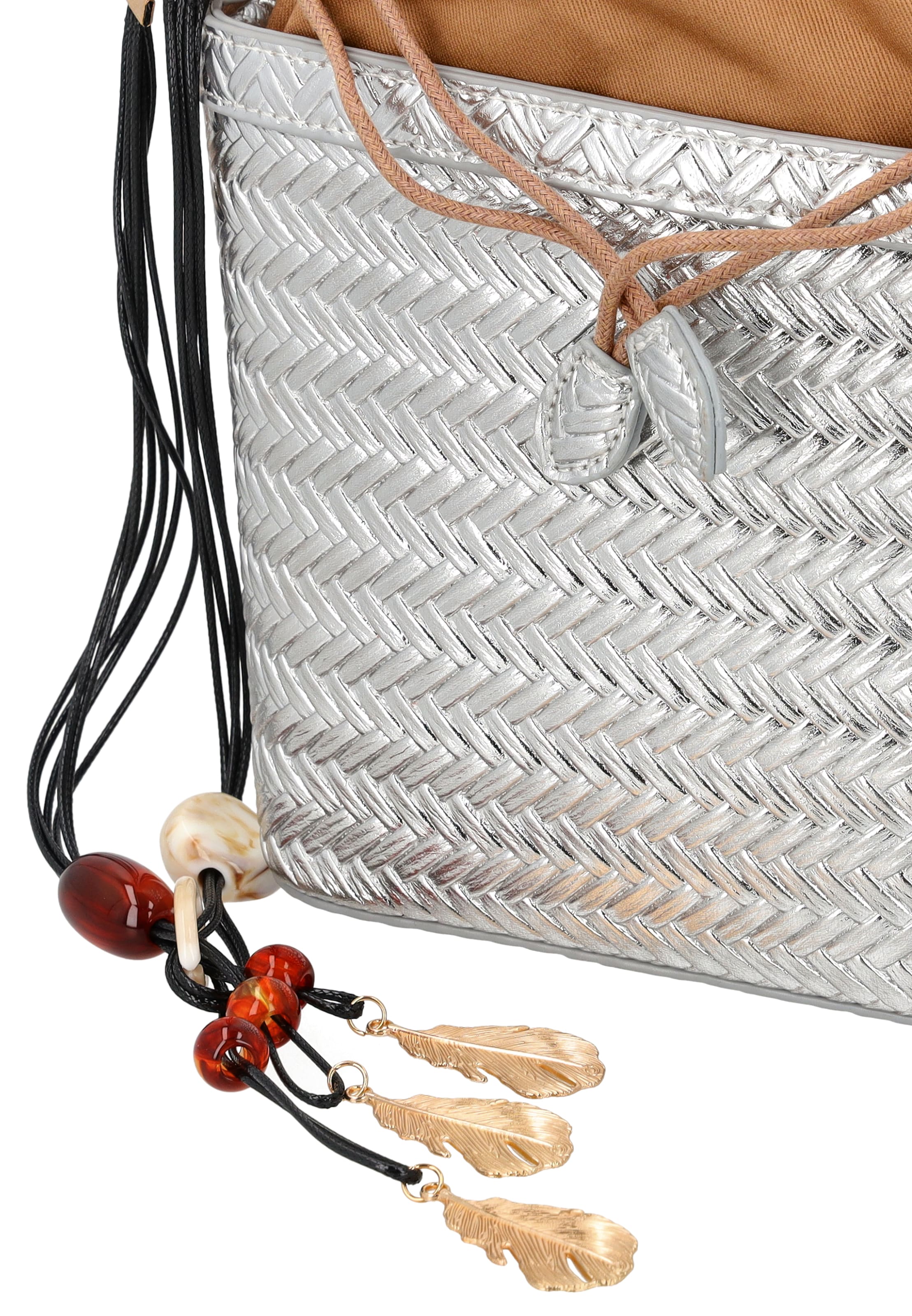 usha FESTIVAL - Bolso de mano en plata