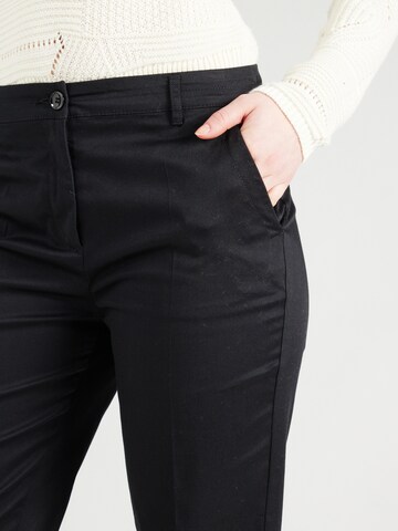 Sisley - Slimfit Pantalón de pinzas en negro