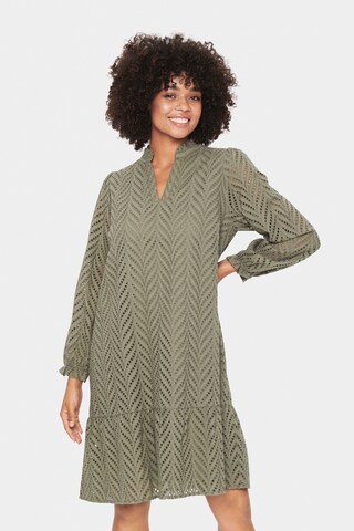 SAINT TROPEZ - Vestido 'Poline' em verde: frente