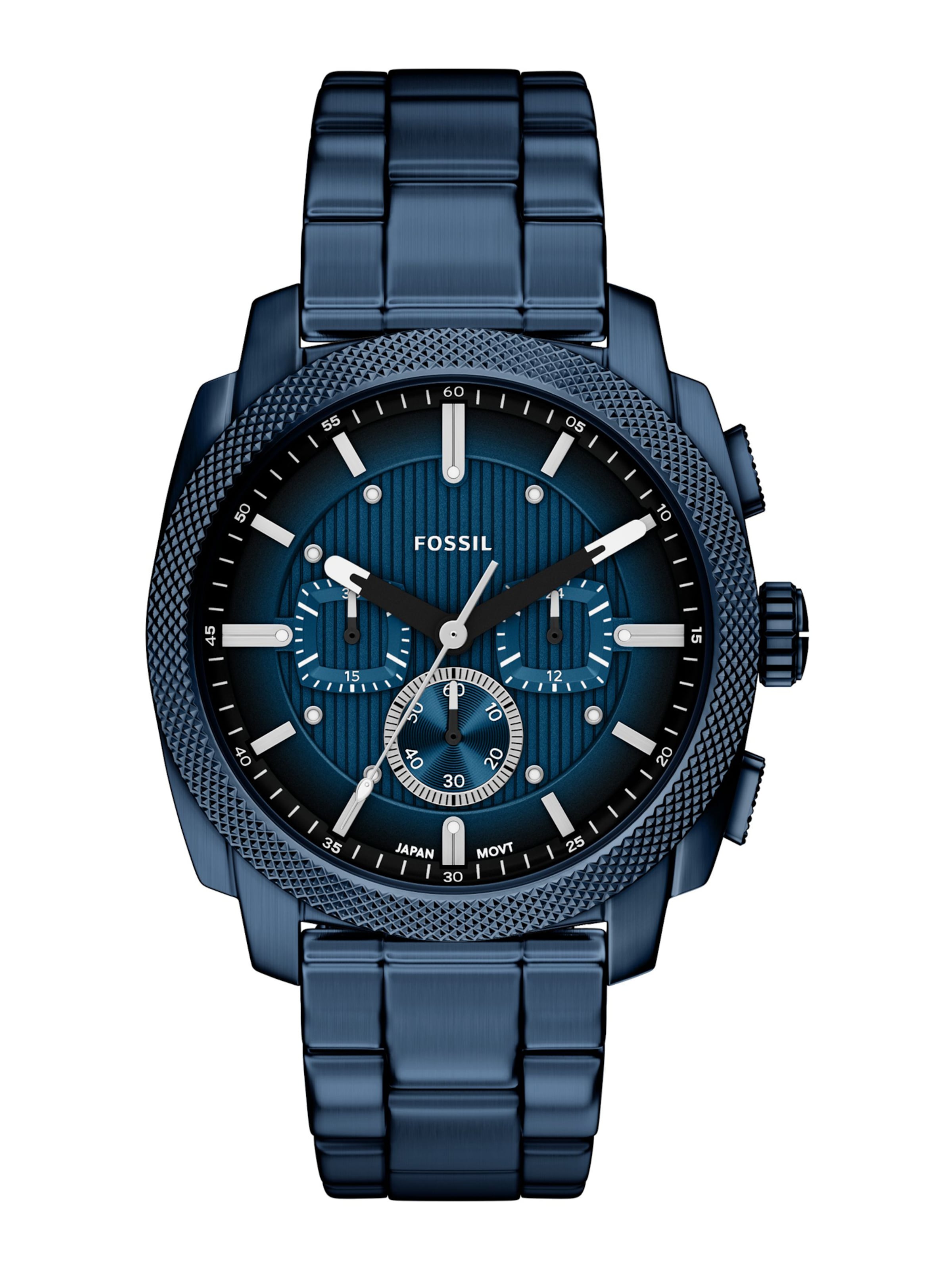 Orologio analogico 'Everett' di FOSSIL in blu: frontale