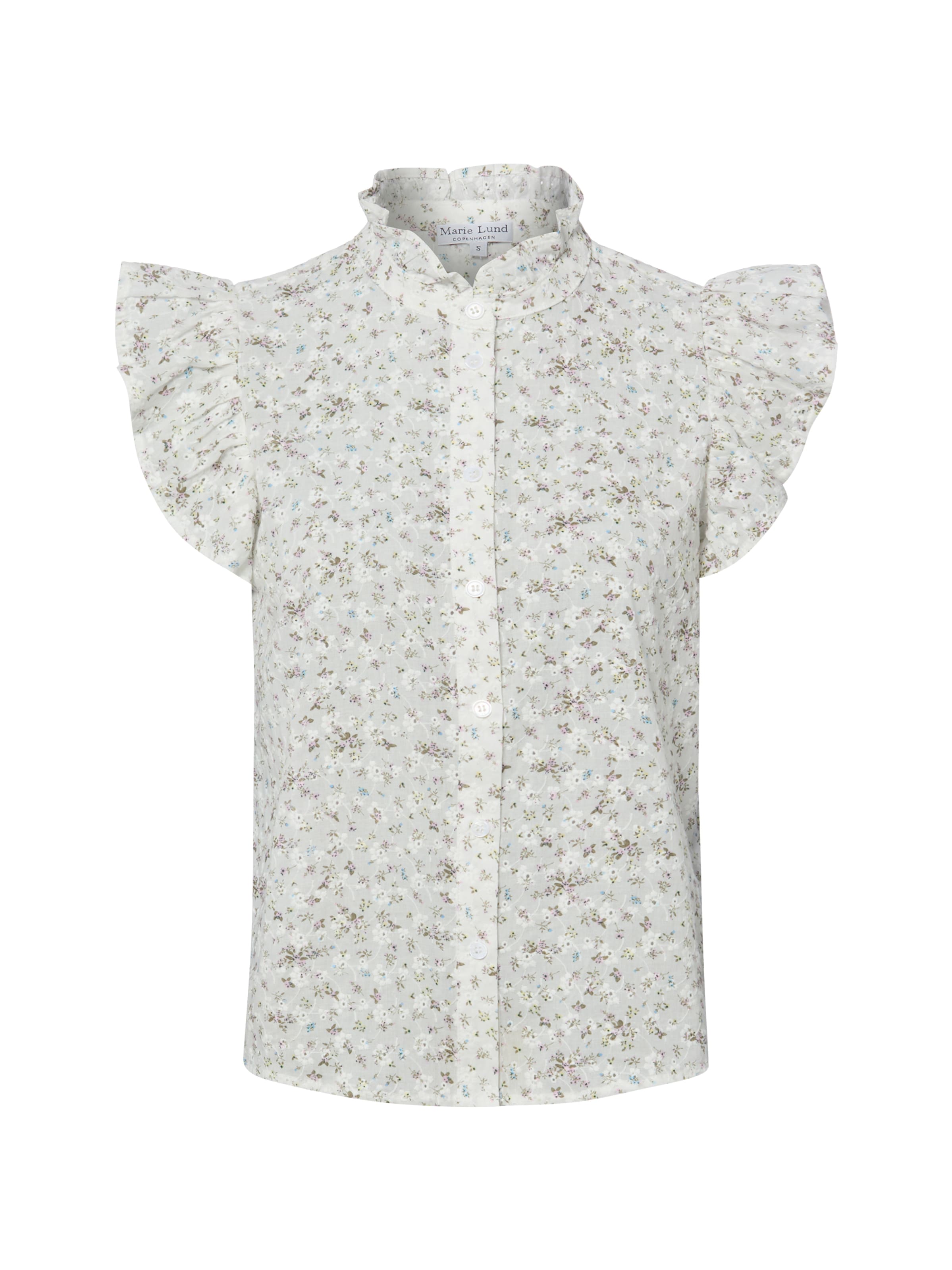 Marie Lund Bluse in S in ecru / mischfarben, Produktansicht