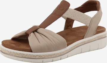 TOM TAILOR - Sandalias en beige: frente