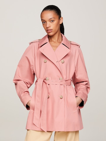 Manteau mi-saison TOMMY HILFIGER en rose : devant