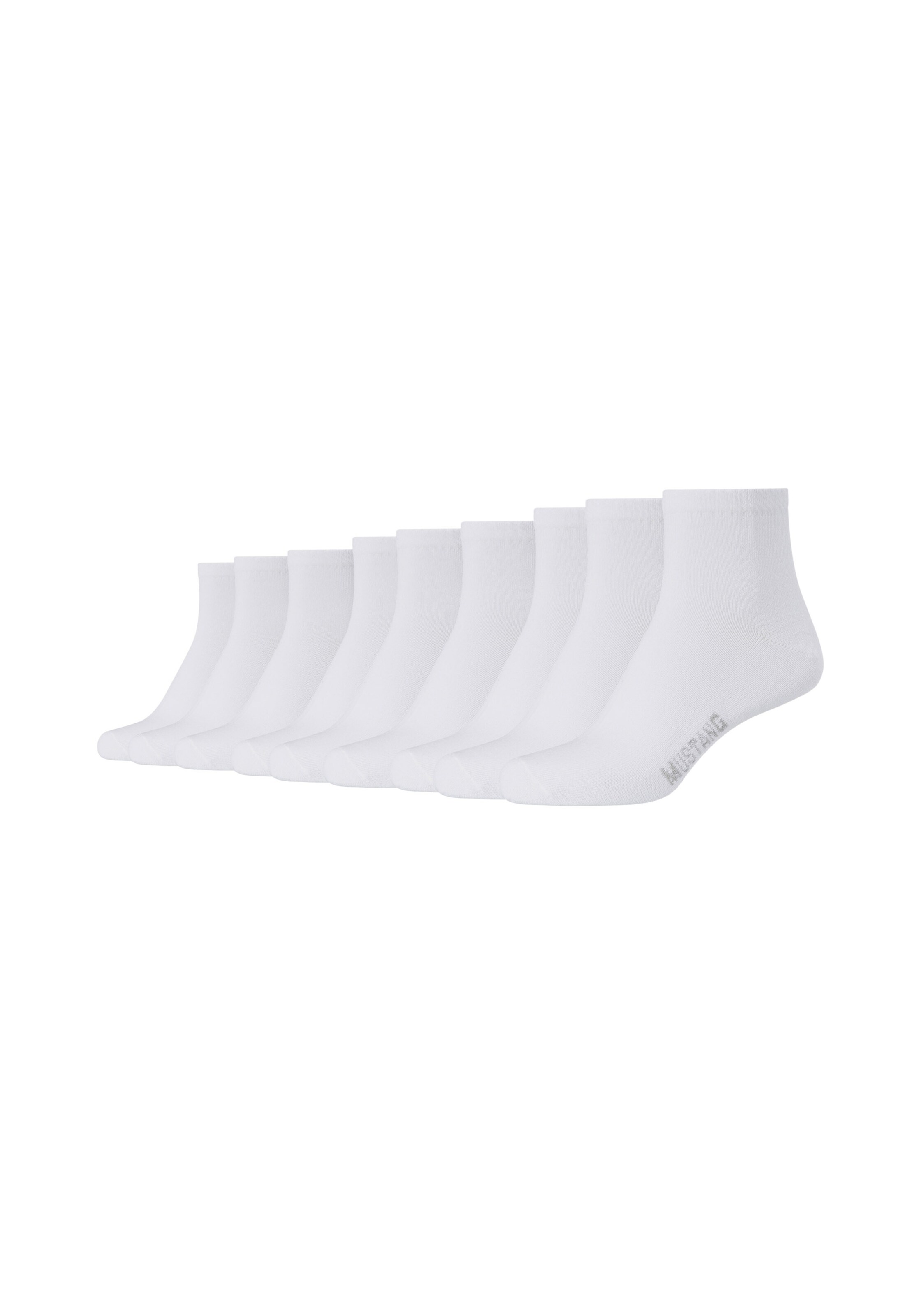 MUSTANG Socks 'True Denim' in White: front