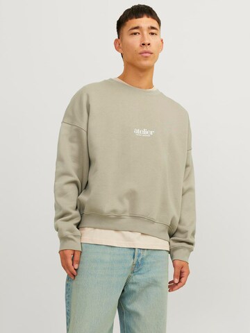 JACK & JONES Sweatshirt 'Brooklyn' in Grijs: voorkant