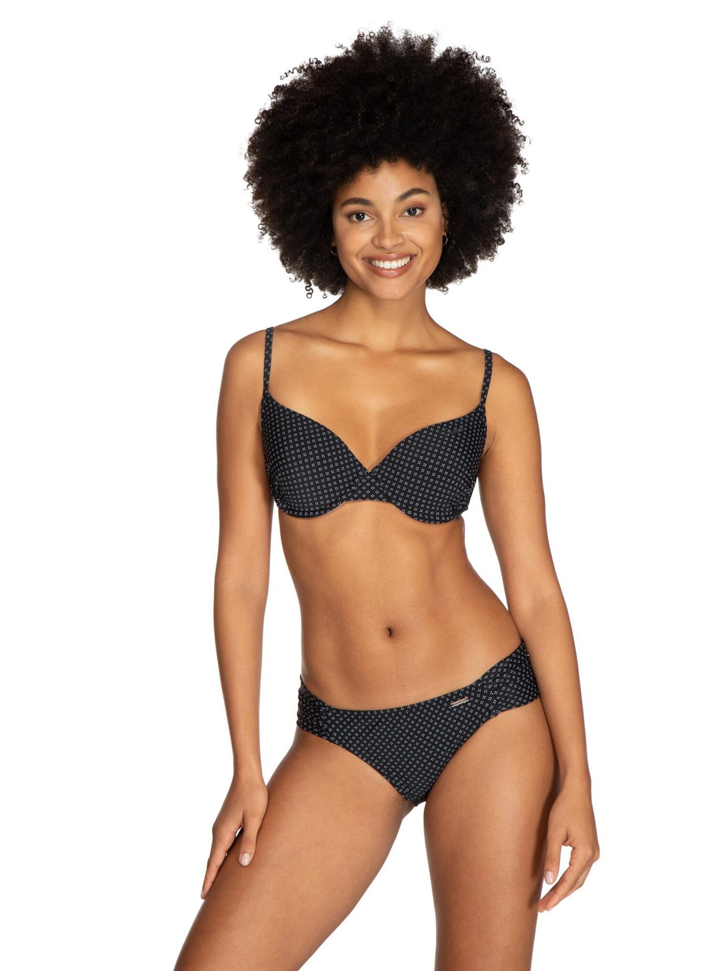 PROTEST T-shirt Bikinitop 'MM SCORE CCUP' in Zwart: voorkant