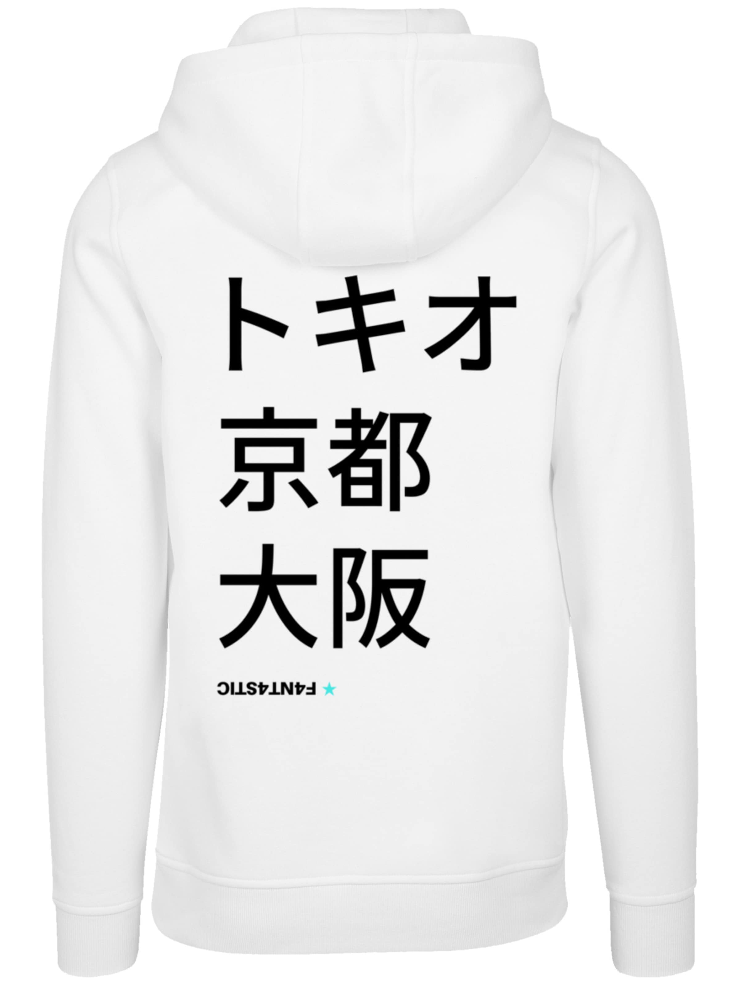 Sweat-shirt 'Tokio, Kyoto, Osaka' F4NT4STIC en blanc