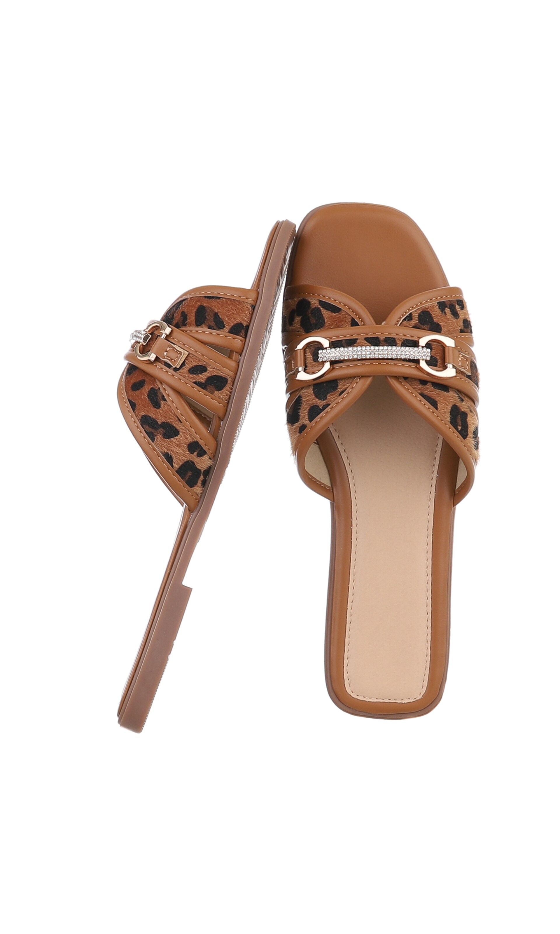Ital-Design Pantolette in Braun