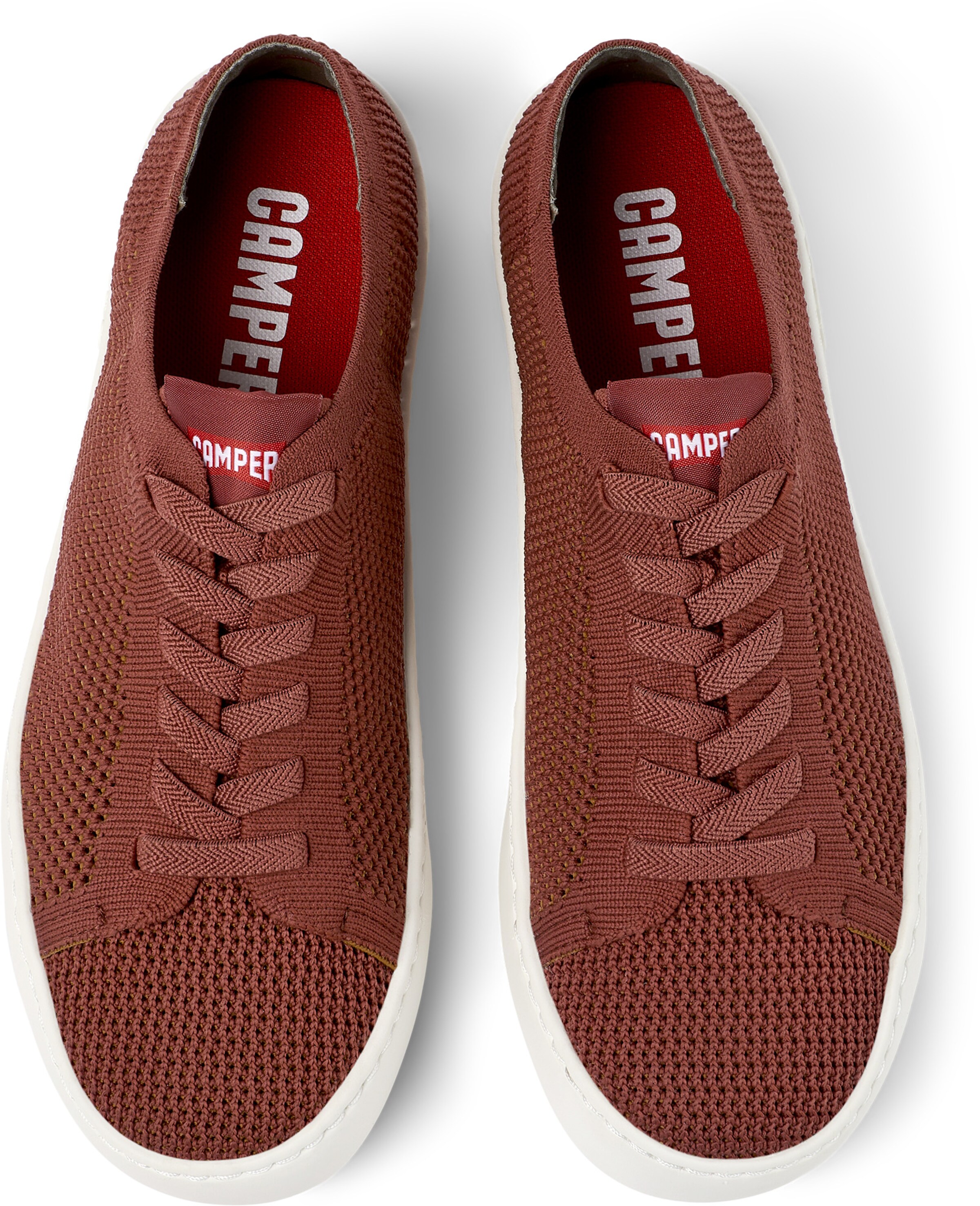 Baskets basses ' Peu Touring ' CAMPER en rouge