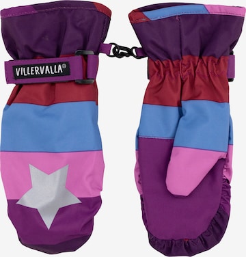 Villervalla Gloves 'Sterne' in Purple: front