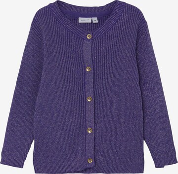 Cardigan 'RUBINA' NAME IT en violet : devant