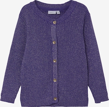 Cardigan 'RUBINA' NAME IT en violet : devant