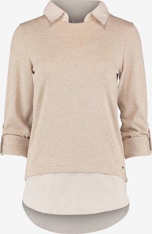 Hailys - Camiseta 'Linda' en beige: frente